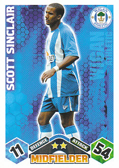 Scott Sinclair Wigan Athletic 2009/10 Topps Match Attax #341